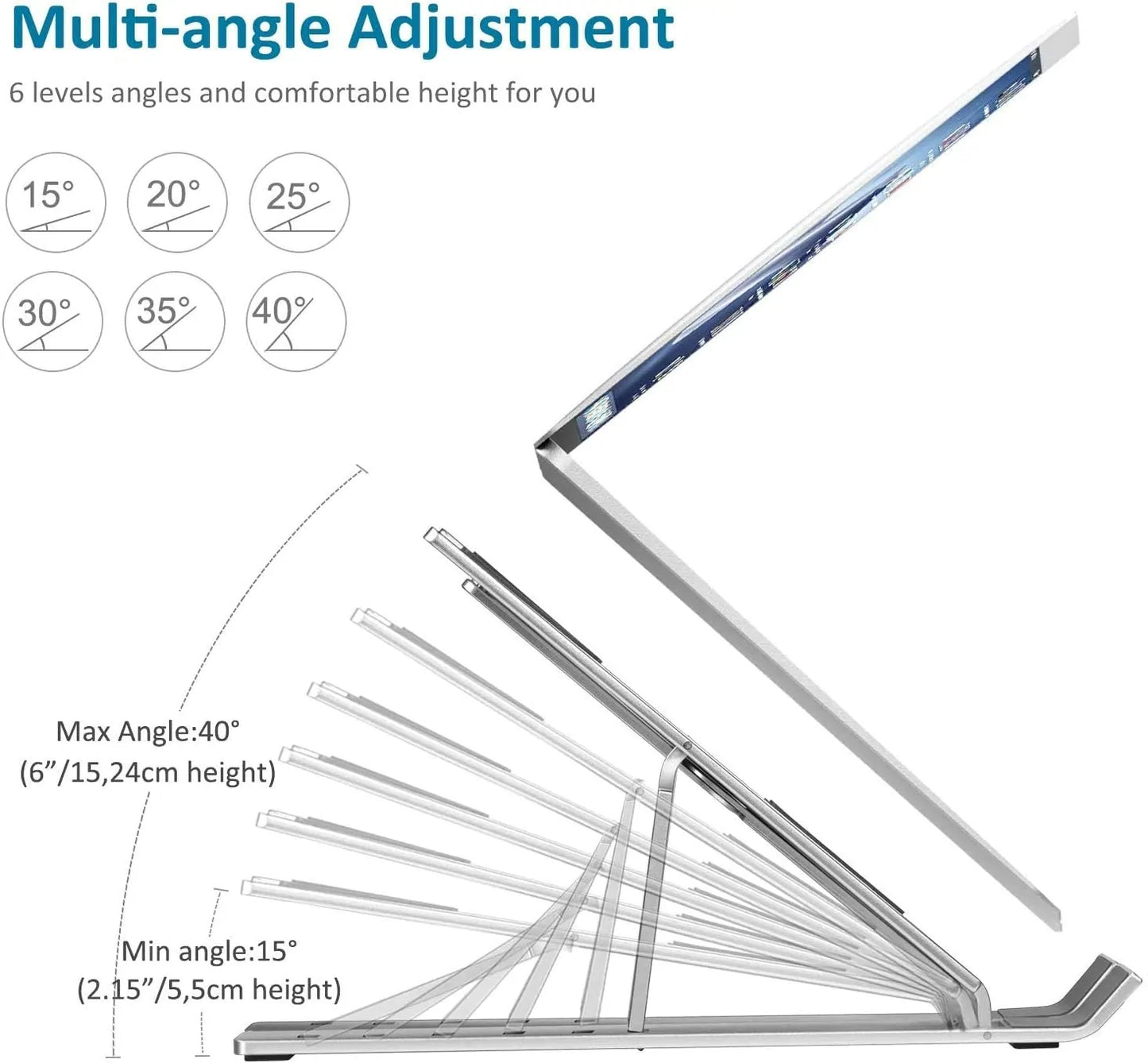 Levelize - Portable Adjustable Laptop Stand